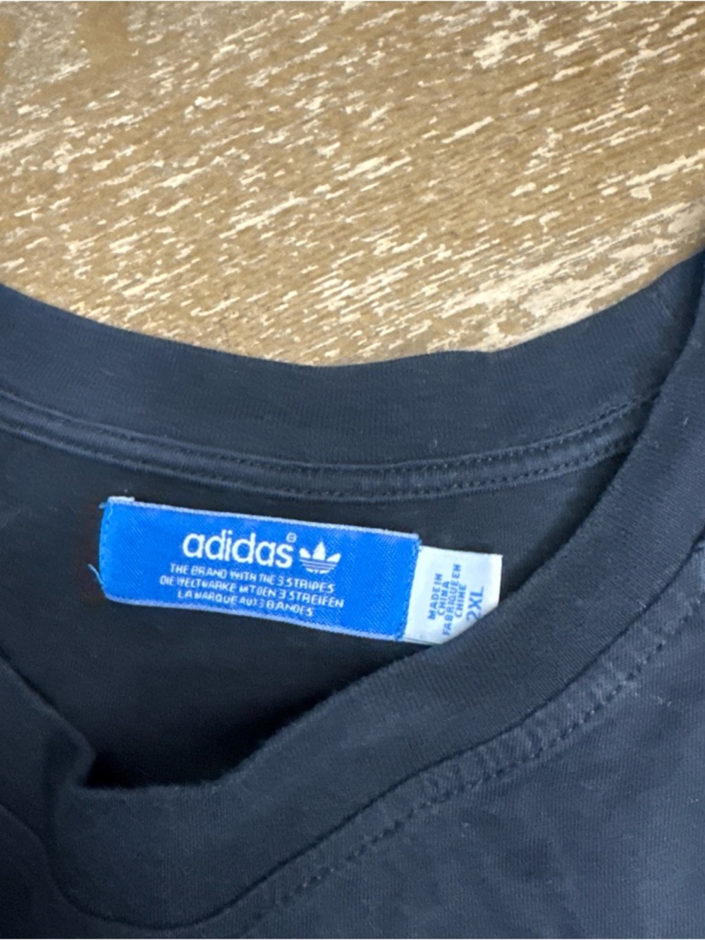 Adidas Side Big White logo tee shirt tshirt - Picture 3 of 4